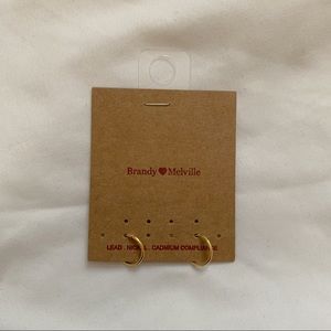 Brandy Melville gold hoops